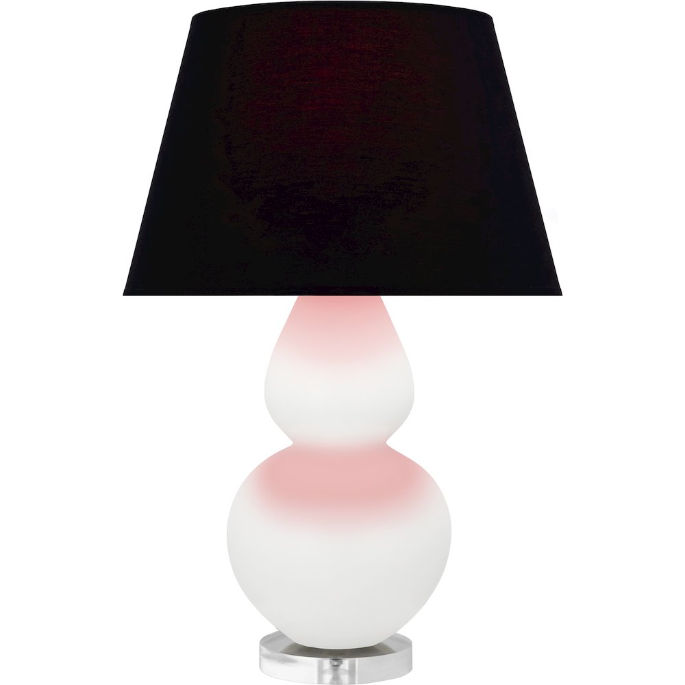 Matte Daisy Double Gourd Table Lamp in Matte Daisy Glazed Ceramic Color. Picture 1