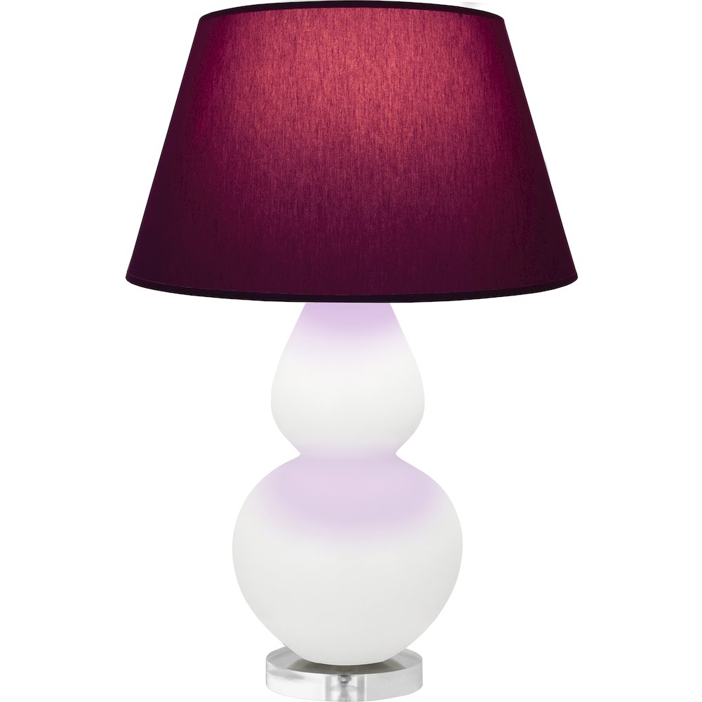 Matte Daisy Double Gourd Table Lamp in Matte Daisy Glazed Ceramic Color. Picture 1