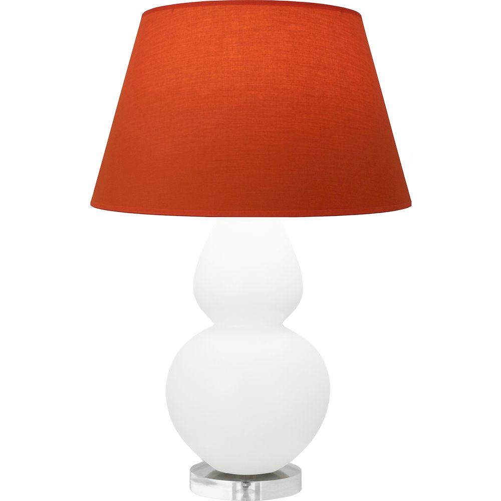 Matte Daisy Double Gourd Table Lamp in Matte Daisy Glazed Ceramic Color. Picture 1