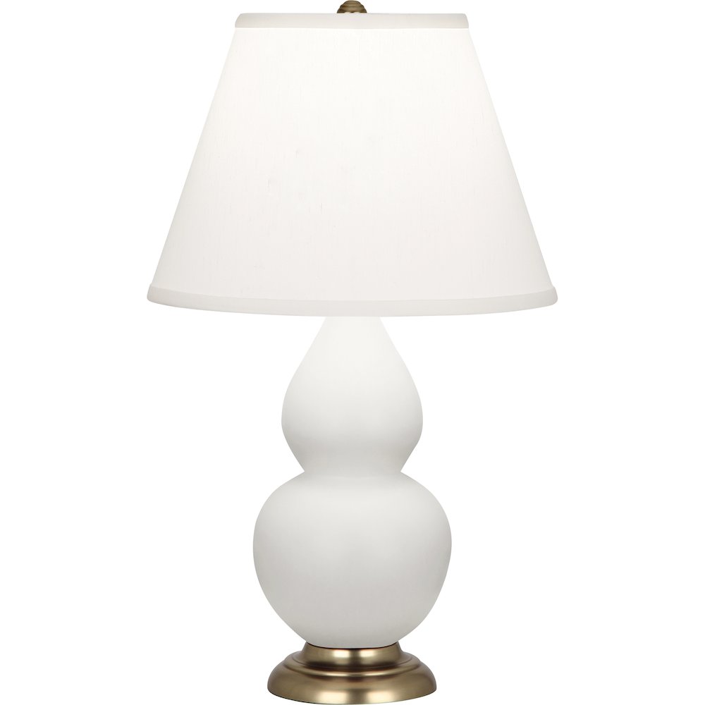 Matte Daisy Small Double Gourd Accent Lamp in Matte Daisy Glazed Ceramic Color. Picture 1