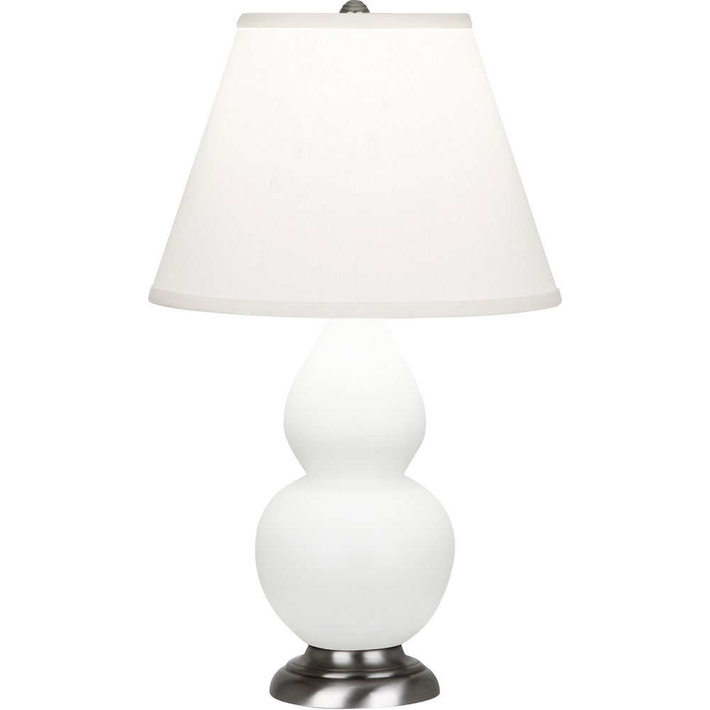 Matte Daisy Small Double Gourd Accent Lamp in Matte Daisy Glazed Ceramic Color. Picture 1