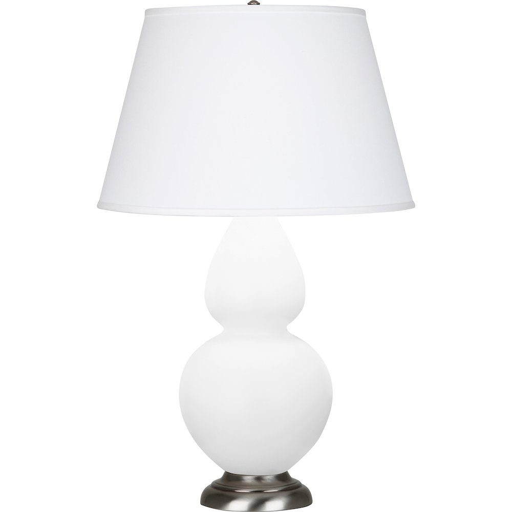 Matte Daisy Double Gourd Table Lamp in Matte Daisy Glazed Ceramic Color. Picture 1