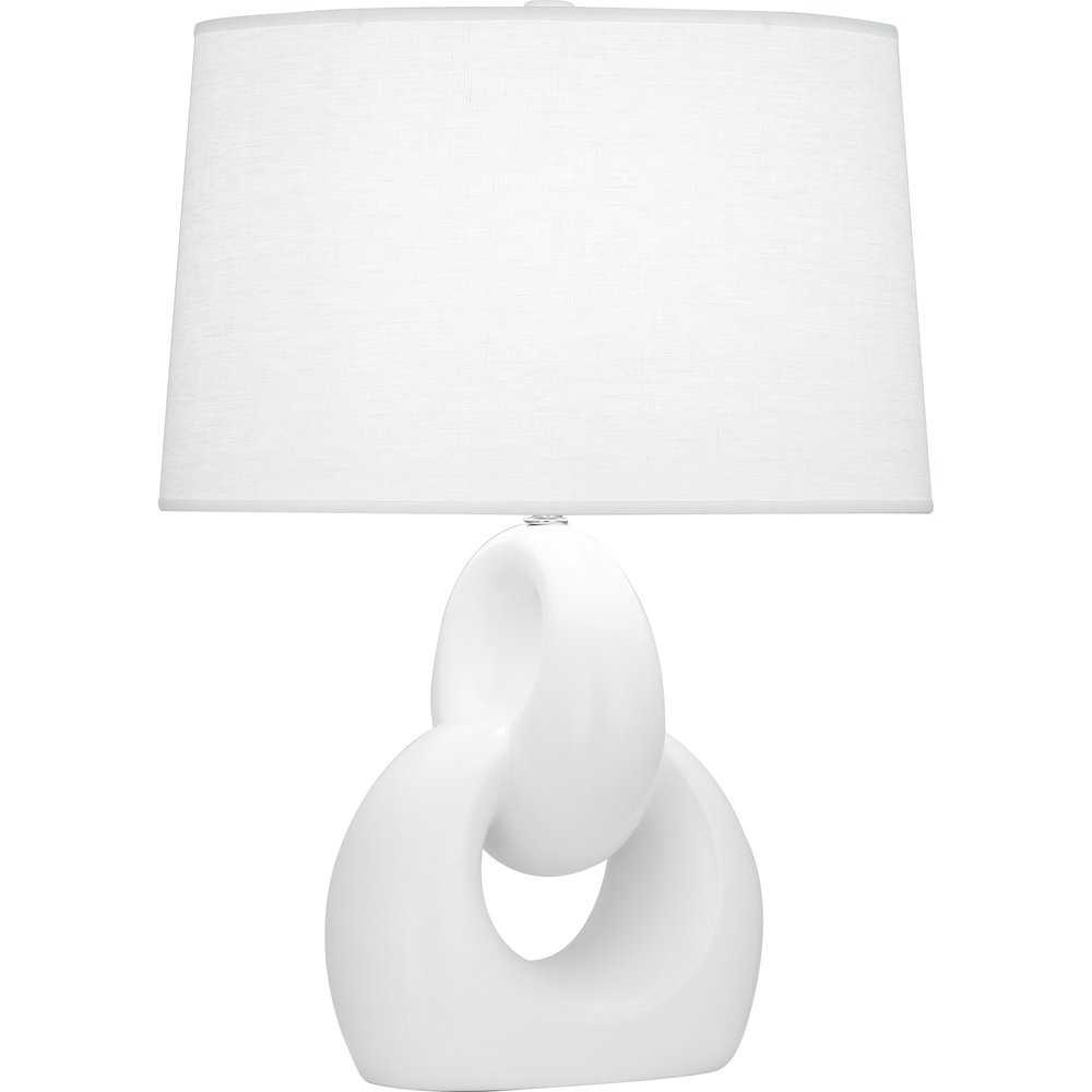Matte Daisy Fusion Table Lamp in Matte Daisy Glazed Ceramic Color. Picture 1