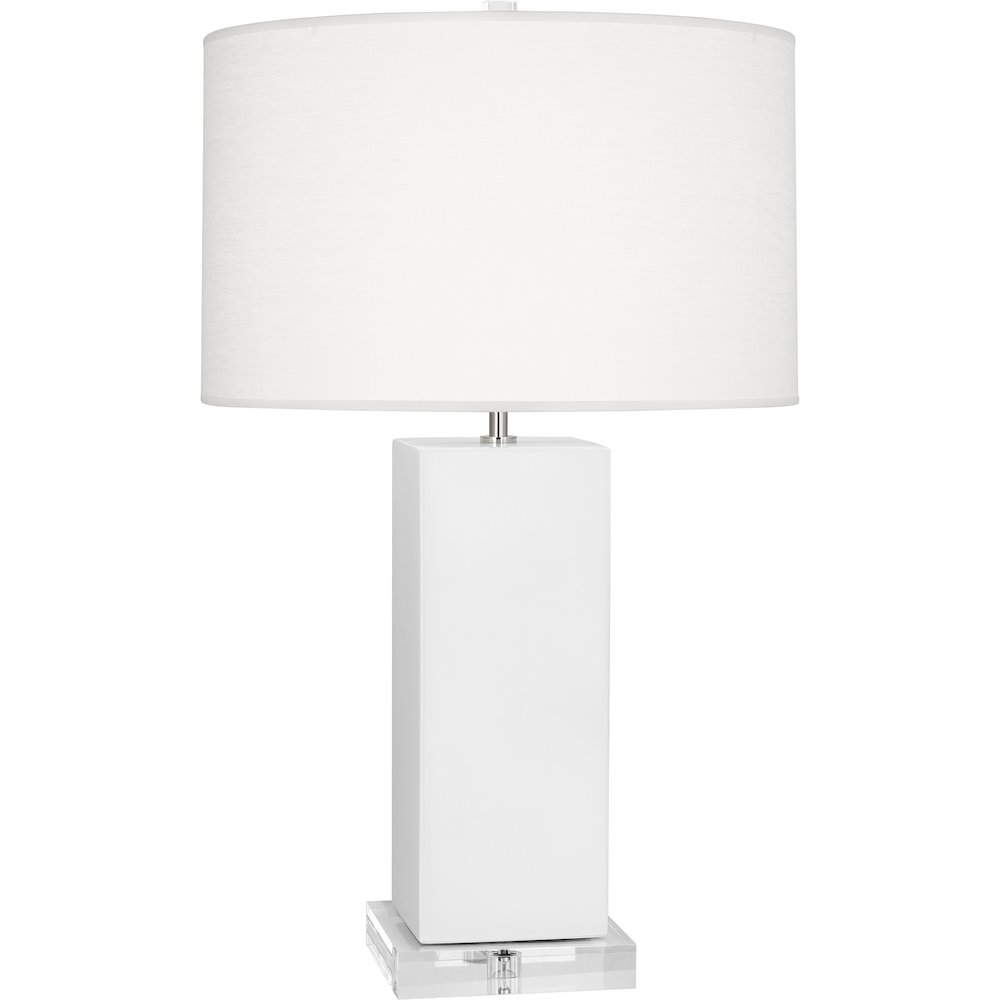 Matte Daisy Harvey Table Lamp in Matte Daisy Glazed Ceramic Color. Picture 1