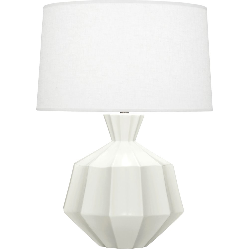 Matte Lily Orion Table Lamp in Matte Lily Glazed Ceramic Color. Picture 1