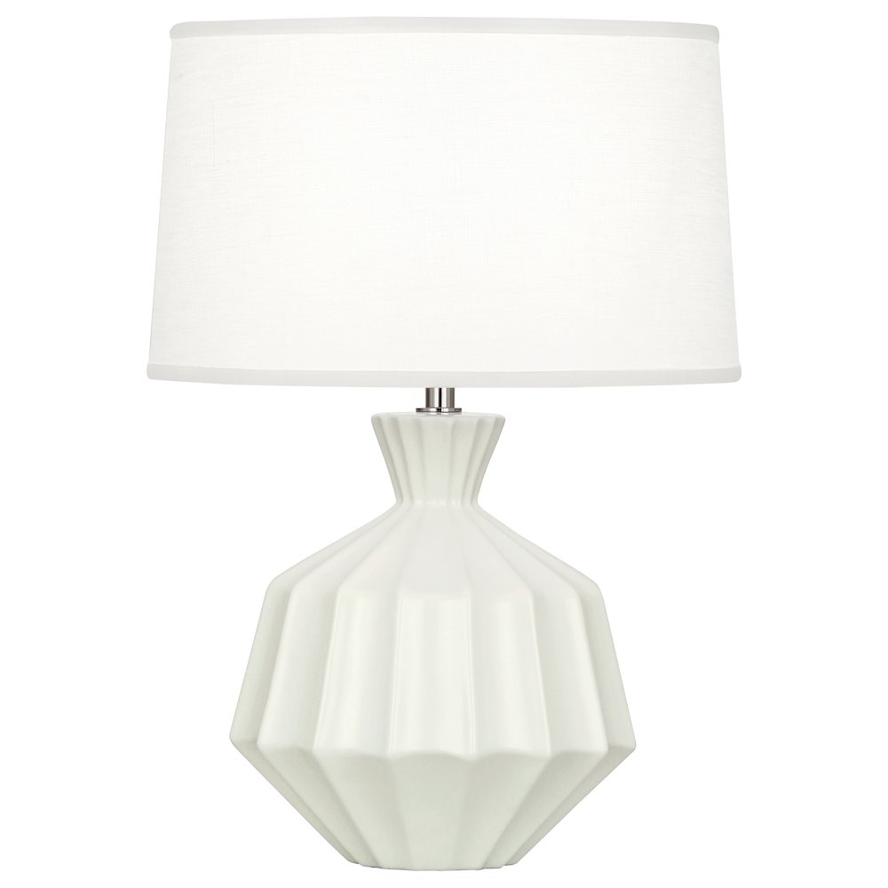 Matte Lily Orion Accent Lamp in Matte Lily Glazed Ceramic Color. Picture 1