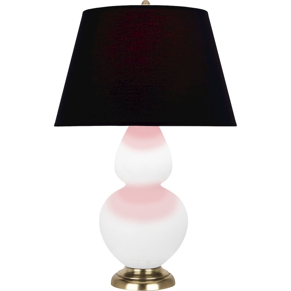 Matte Lily Double Gourd Table Lamp in Matte Lily Glazed Ceramic Color. Picture 1