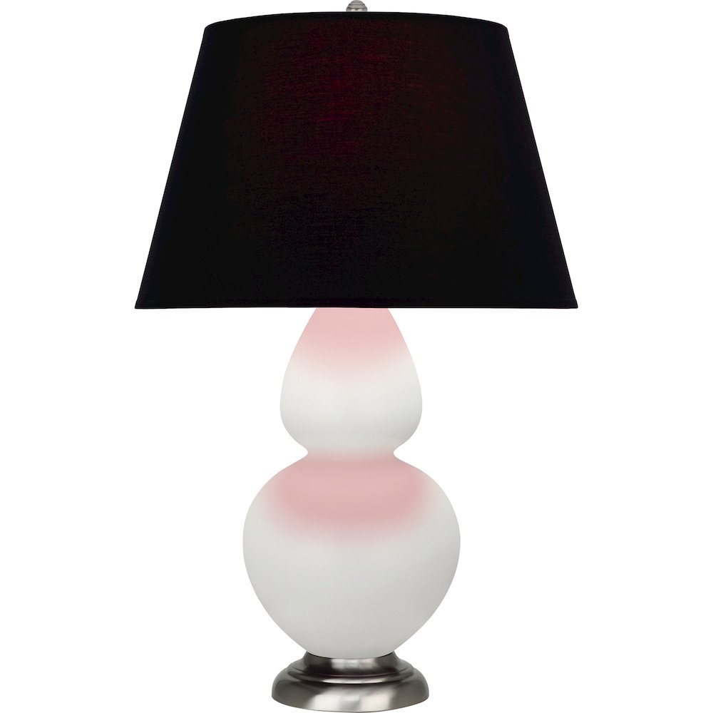 Matte Lily Double Gourd Table Lamp in Matte Lily Glazed Ceramic Color. Picture 1