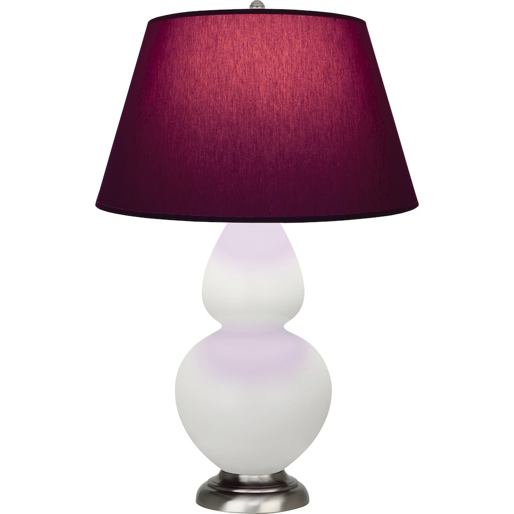 Matte Lily Double Gourd Table Lamp in Matte Lily Glazed Ceramic Color. Picture 1
