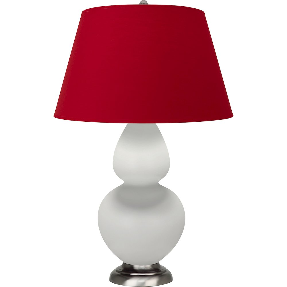Matte Lily Double Gourd Table Lamp in Matte Lily Glazed Ceramic Color. Picture 1