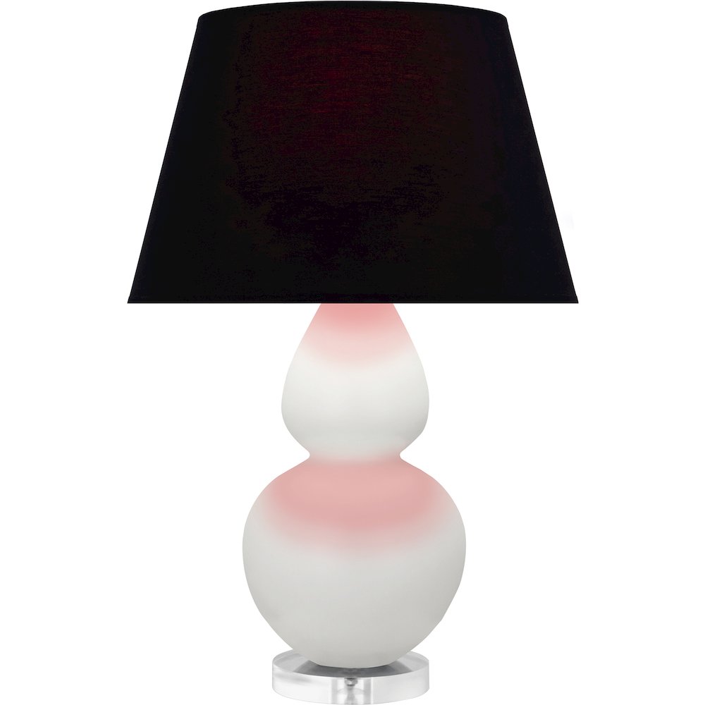 Matte Lily Double Gourd Table Lamp in Matte Lily Glazed Ceramic Color. Picture 1