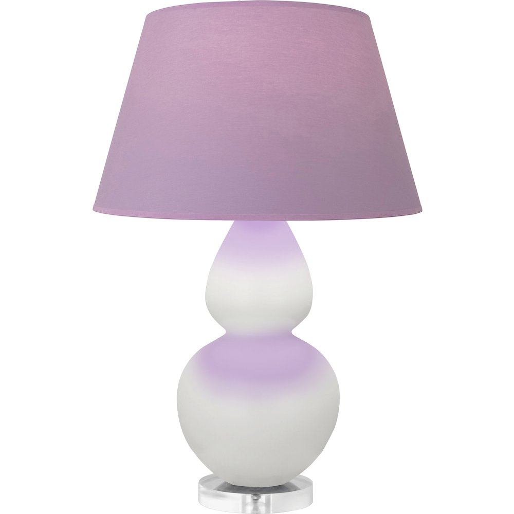 Matte Lily Double Gourd Table Lamp in Matte Lily Glazed Ceramic Color. Picture 1