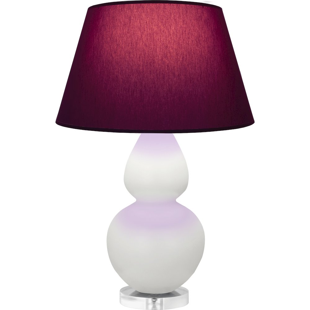 Matte Lily Double Gourd Table Lamp in Matte Lily Glazed Ceramic Color. Picture 1