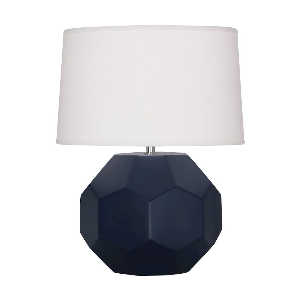 Matte Midnight Blue Franklin Accent Lamp. Picture 1