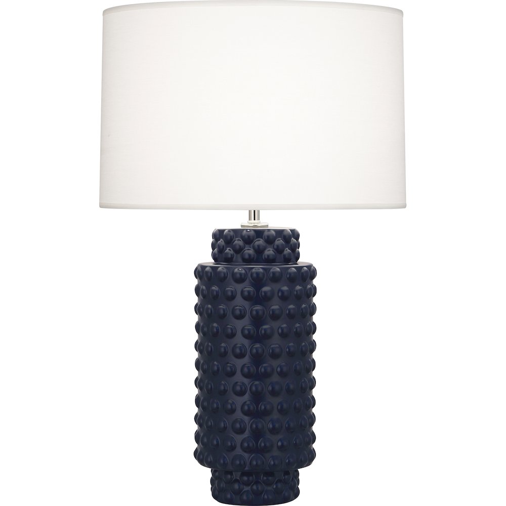 Matte Midnight Blue Dolly Table Lamp. Picture 1