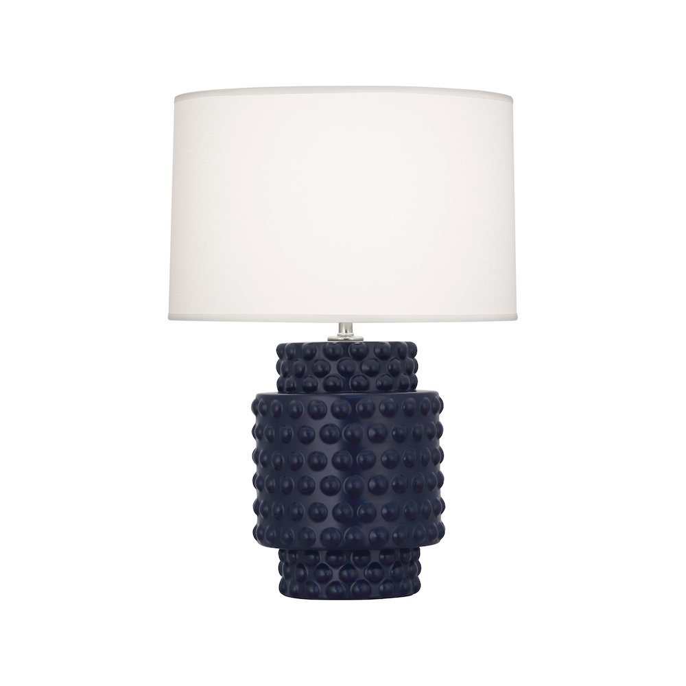 Matte Midnight Blue Dolly Accent Lamp. Picture 1