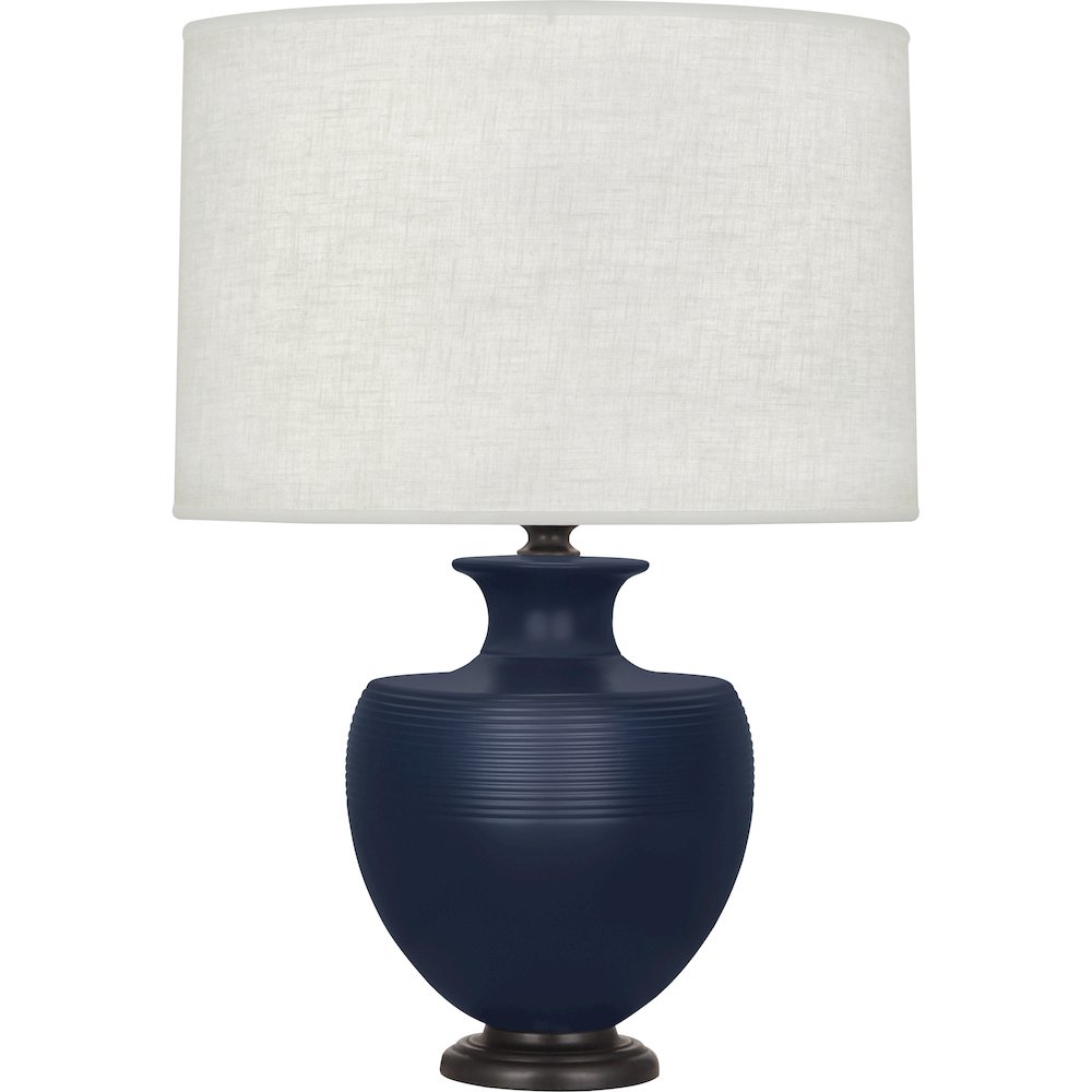 Matte Midnight Blue Michael Berman Atlas Table Lamp. Picture 1