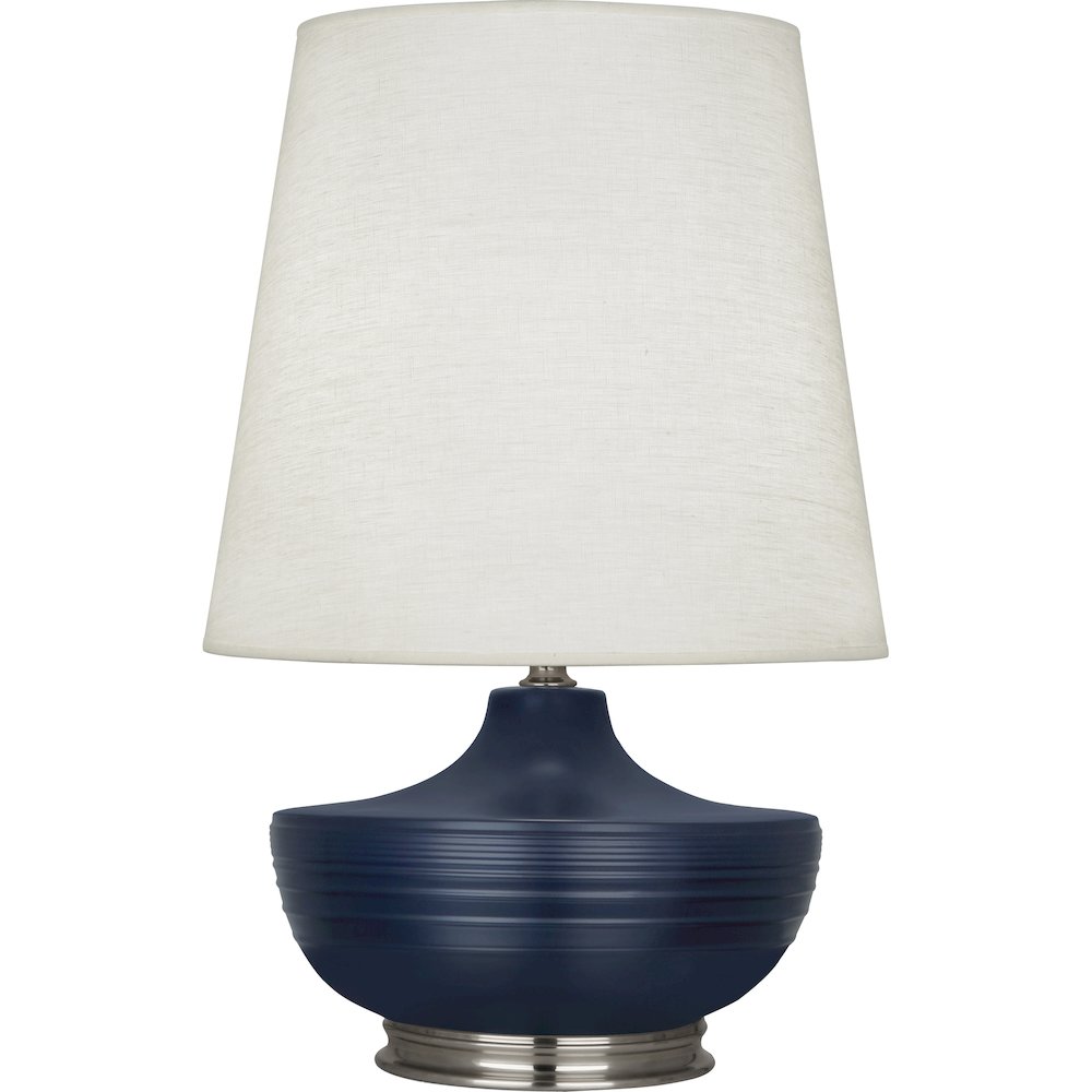 Matte Midnight Blue Michael Berman Nolan Table Lamp. Picture 1