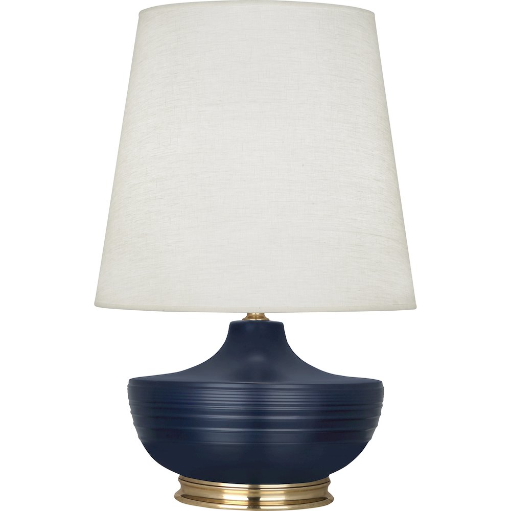 Matte Midnight Blue Michael Berman Nolan Table Lamp. Picture 1