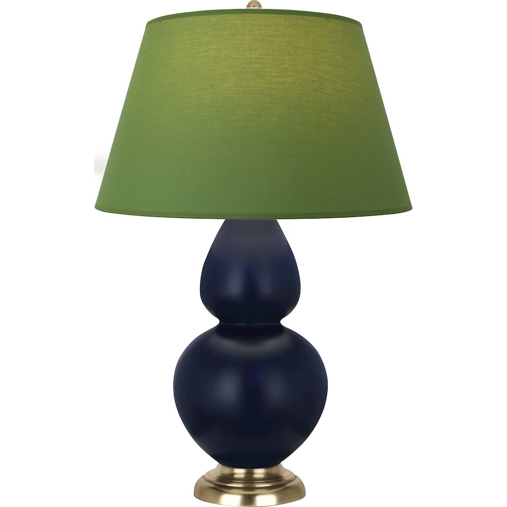Matte Midnight Blue Double Gourd Table Lamp. Picture 1