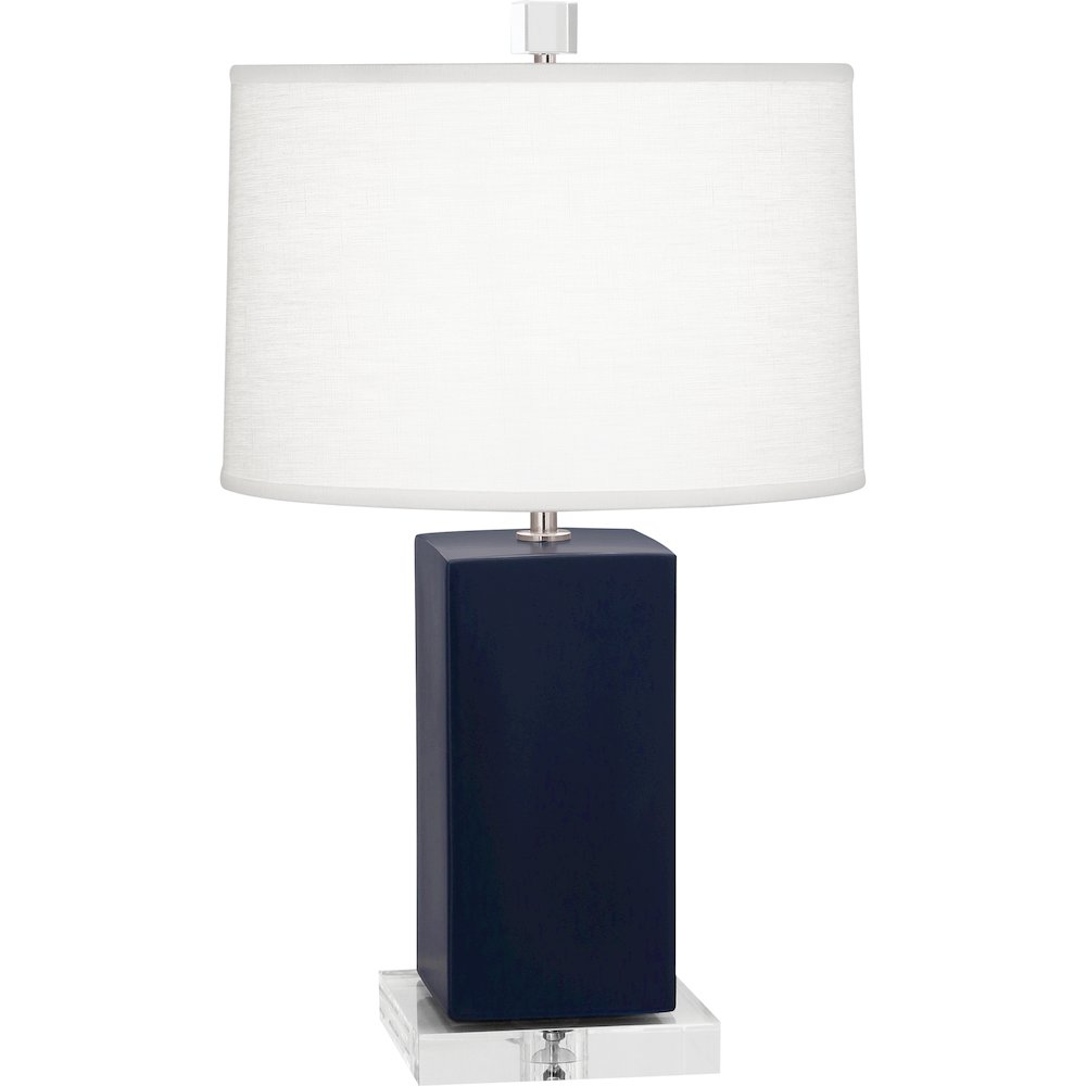 Matte Midnight Blue Harvey Accent Lamp. Picture 1