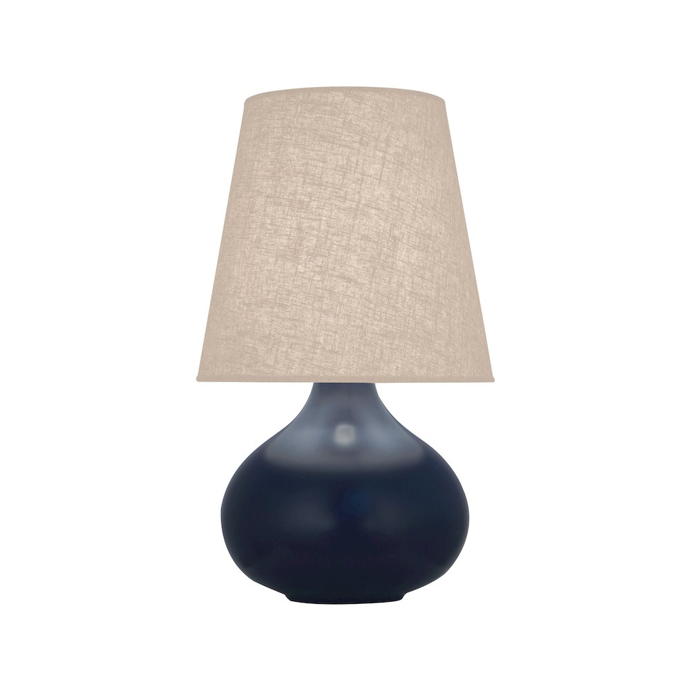 Matte Midnight Blue June Accent Lamp in Matte Midnight Blue Glazed Ceramic Color. Picture 1