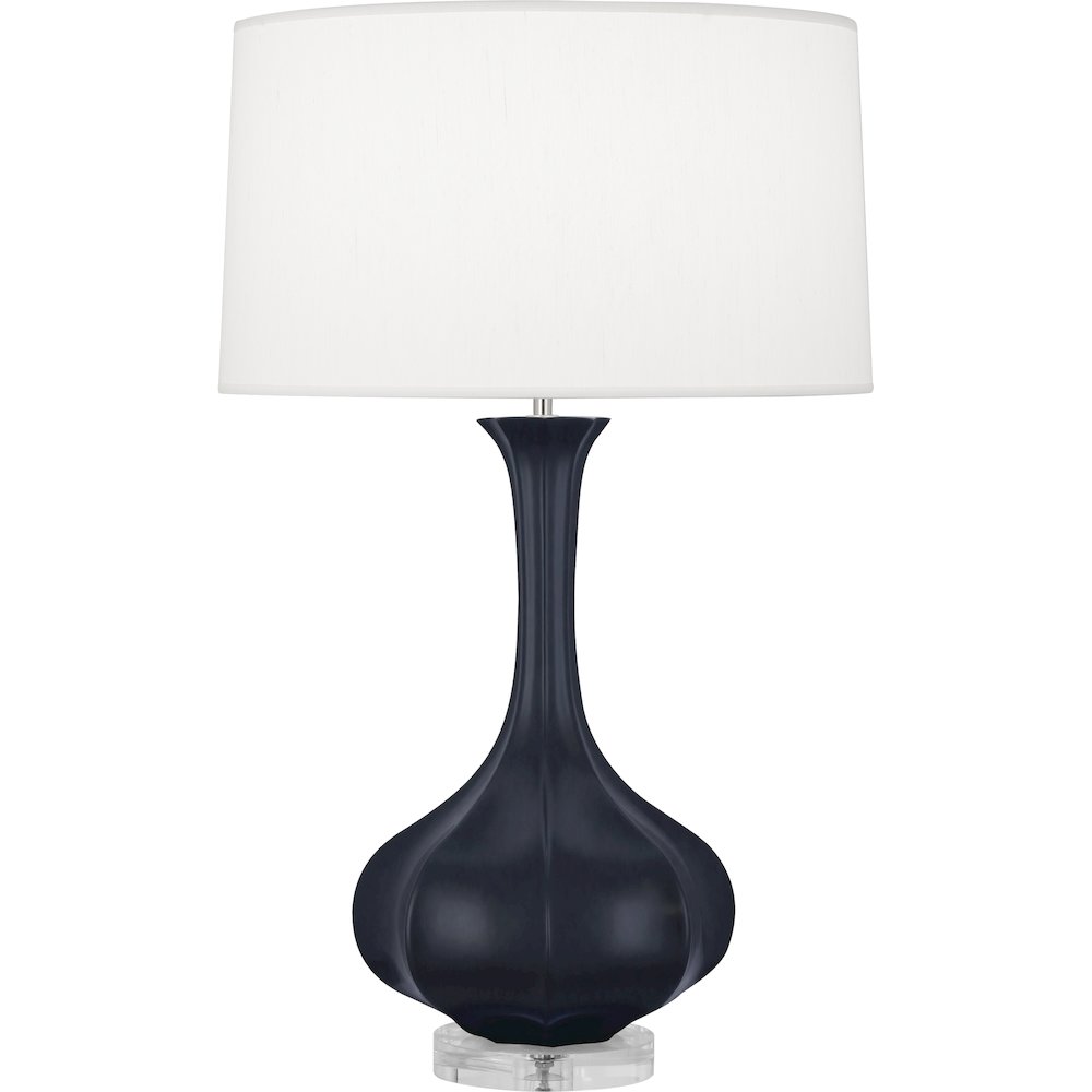 Matte Midnight Blue Pike Table Lamp. Picture 1