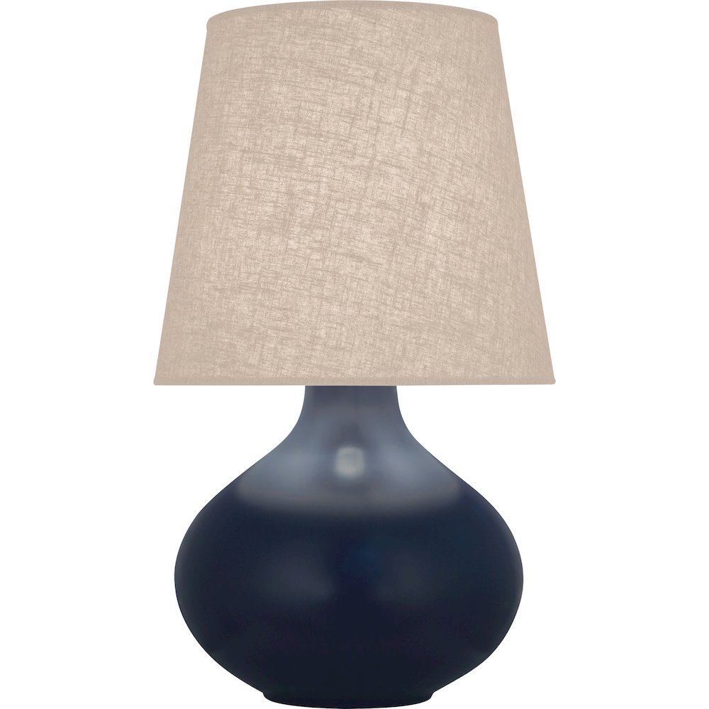 Matte Midnight Blue June Table Lamp in Matte Midnight Blue Glazed Ceramic Color. Picture 1