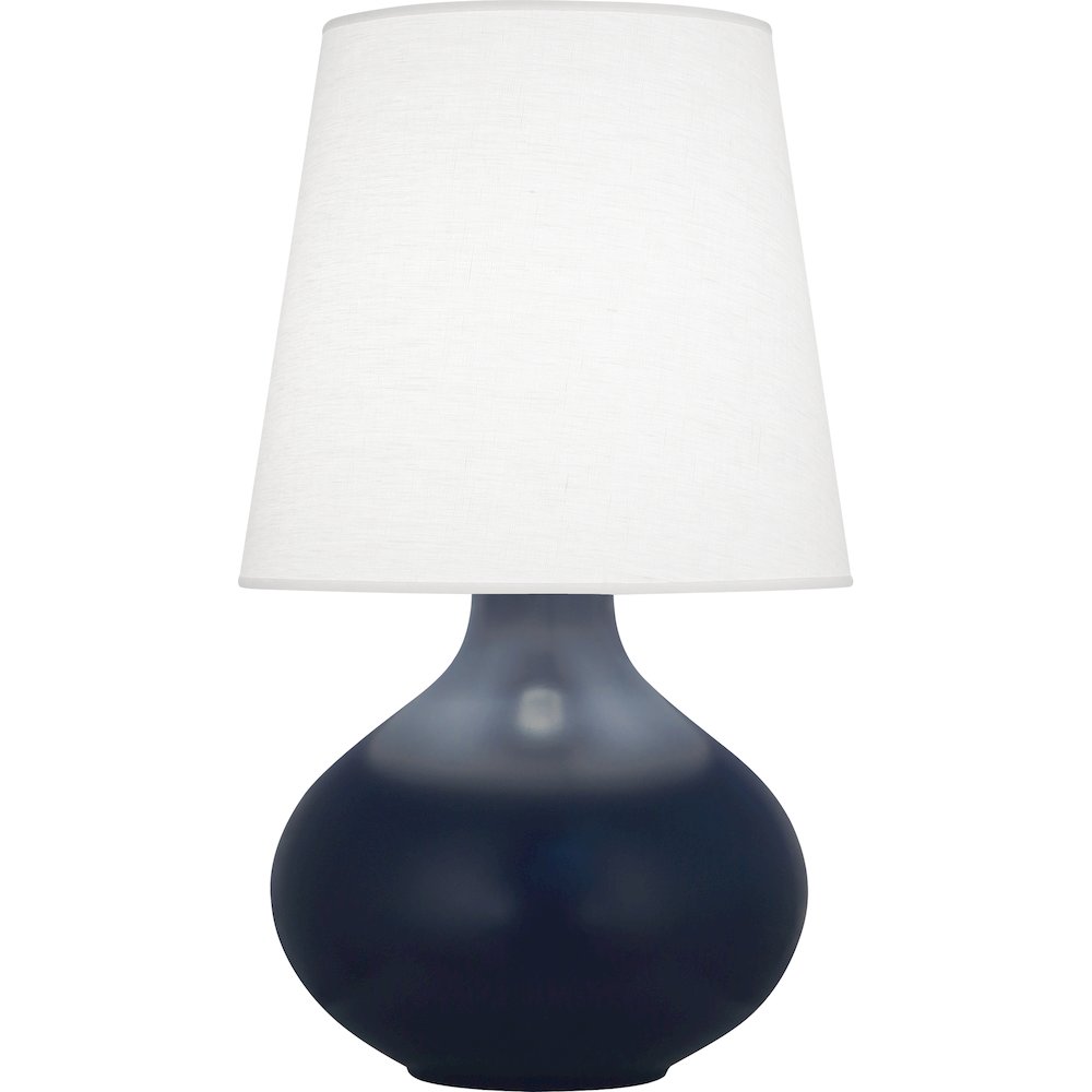 Matte Midnight Blue June Table Lamp in Matte Midnight Blue Glazed Ceramic Color. Picture 1