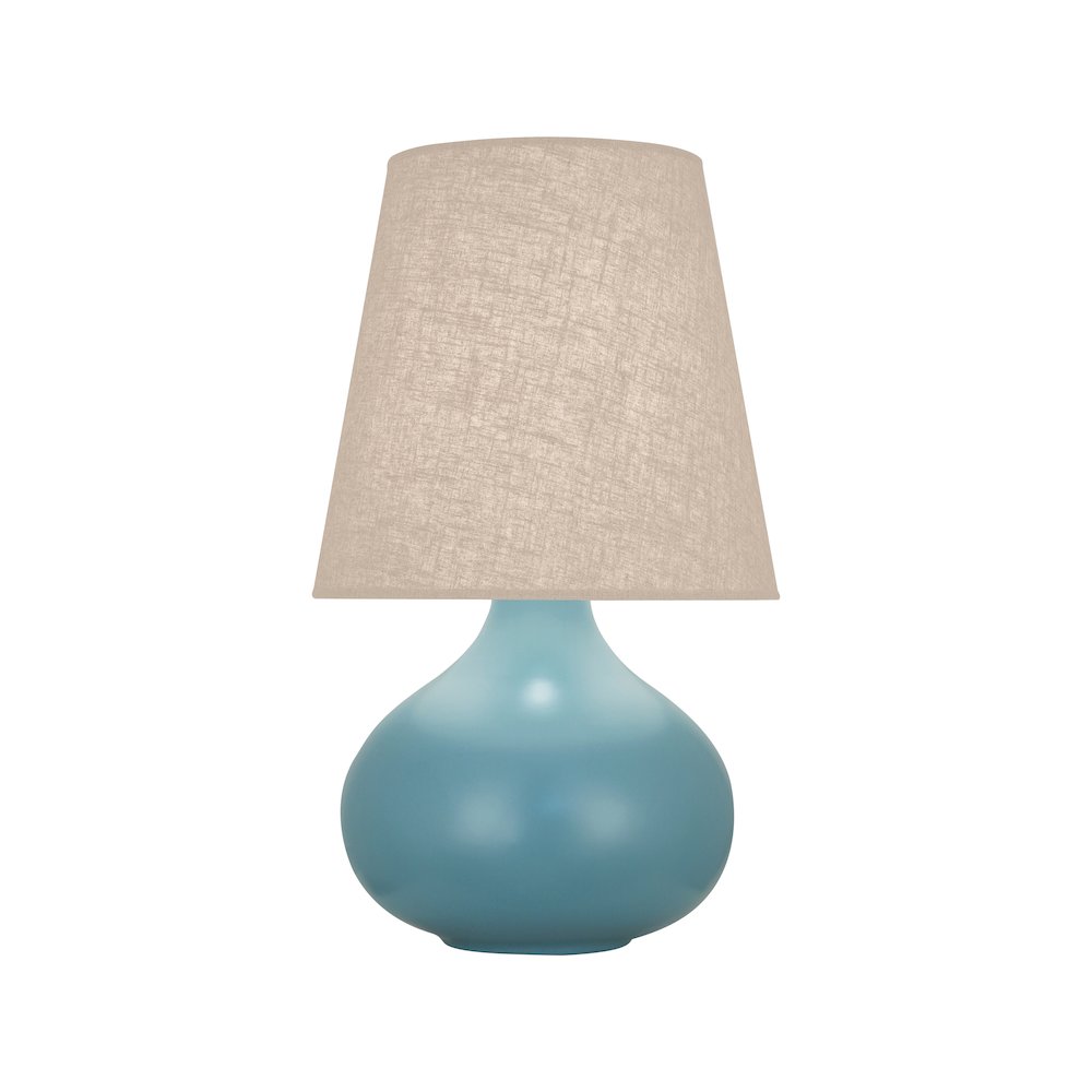Matte Steel Blue June Accent Lamp in Matte Steel Blue Glazed Ceramic Color. Picture 1