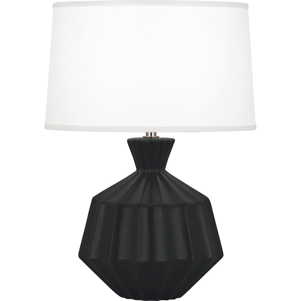 Matte Obsidian Orion Accent Lamp in Matte Obsidian Glazed Ceramic Color. Picture 1