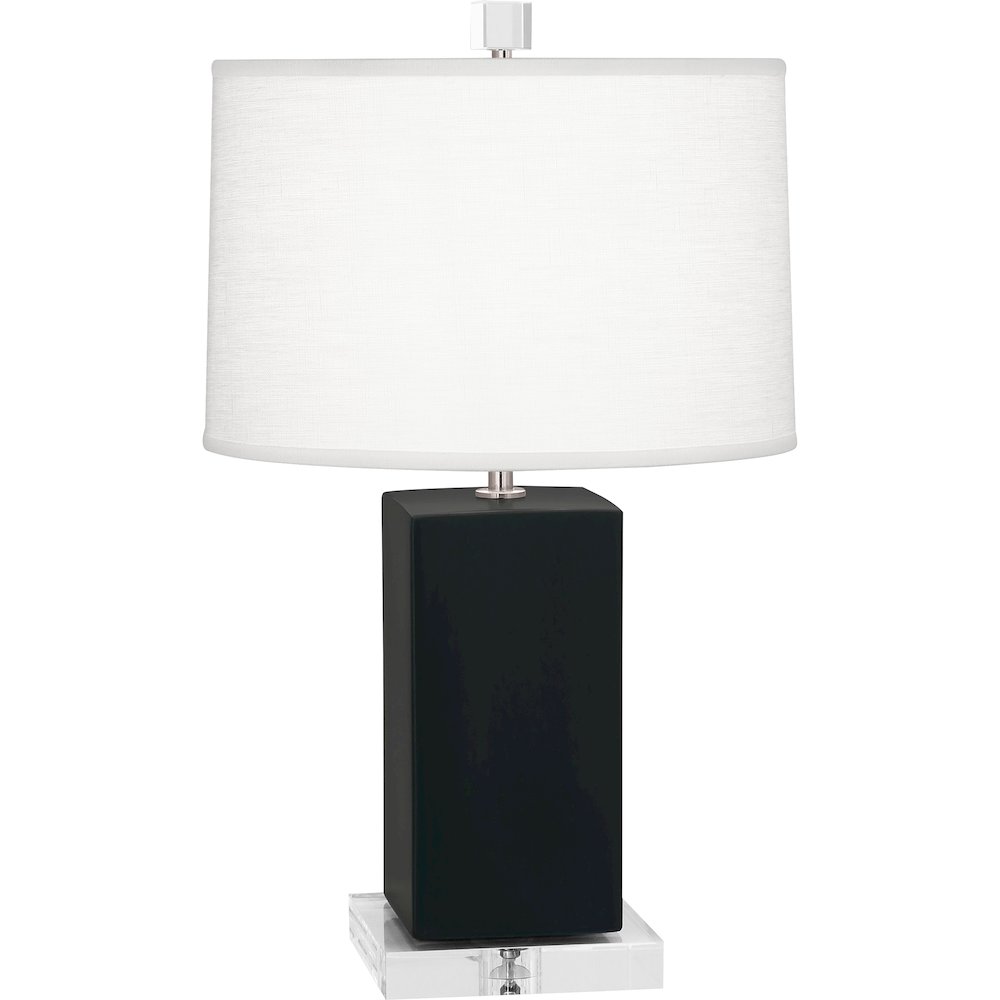 Matte Obsidian Harvey Accent Lamp in Matte Obsidian Glazed Ceramic Color. Picture 1