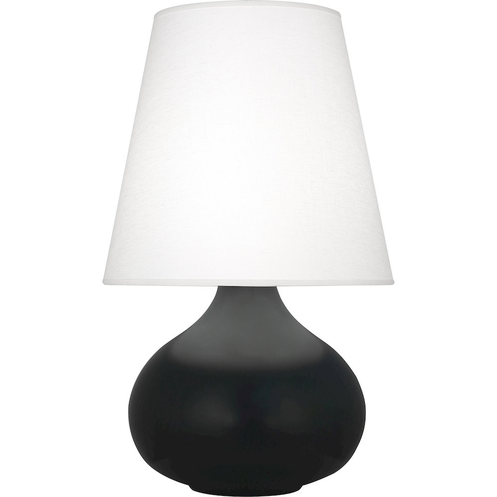Matte Obsidian June Accent Lamp in Obsidian Glazed Ceramic Color. Picture 1