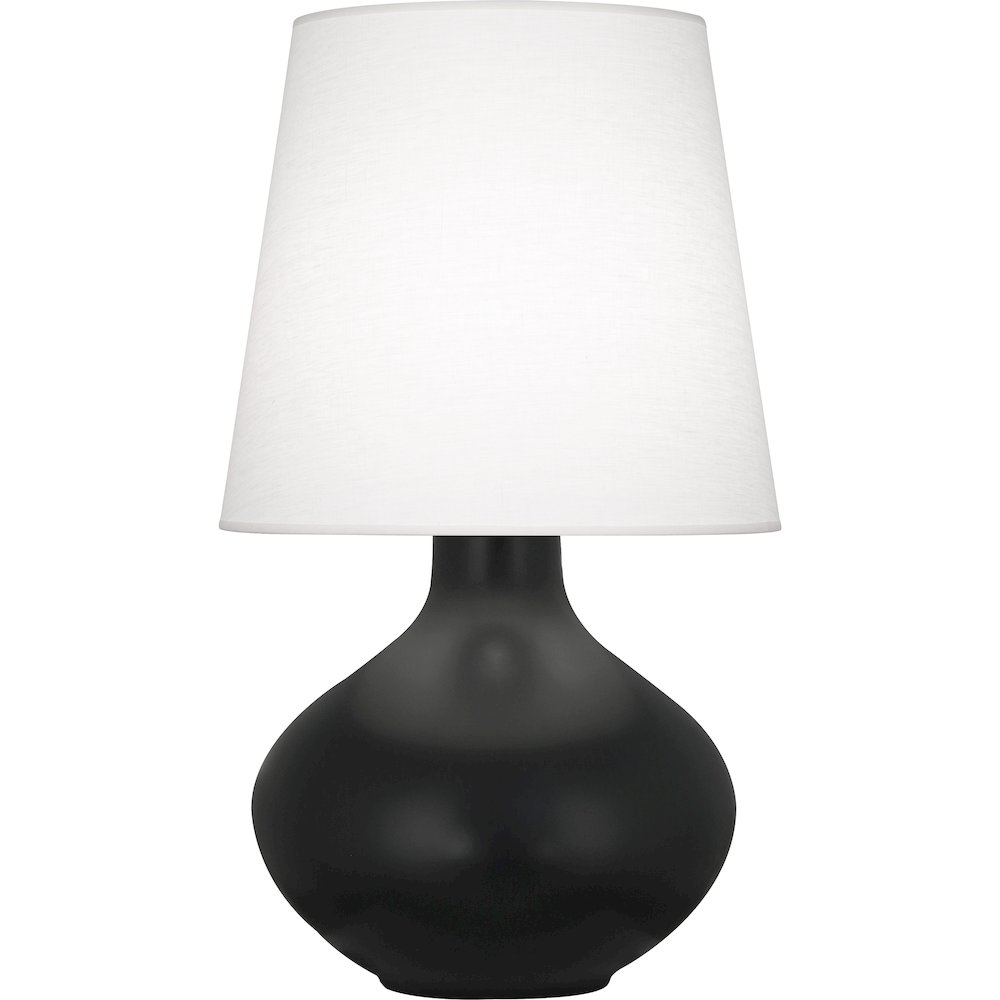 Matte Obsidian June Table Lamp in Matte Obsidian Glazed Ceramic Color. Picture 1
