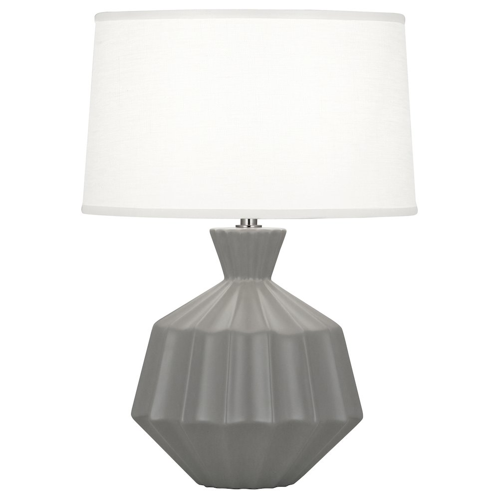 Matte Smokey Taupe Orion Accent Lamp in Matte Smoky Taupe Glazed Ceramic Color. Picture 1