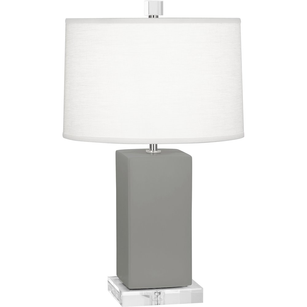 Matte Smokey Taupe Harvey Accent Lamp in Matte Smokey Taupe Glazed Ceramic Color. Picture 1