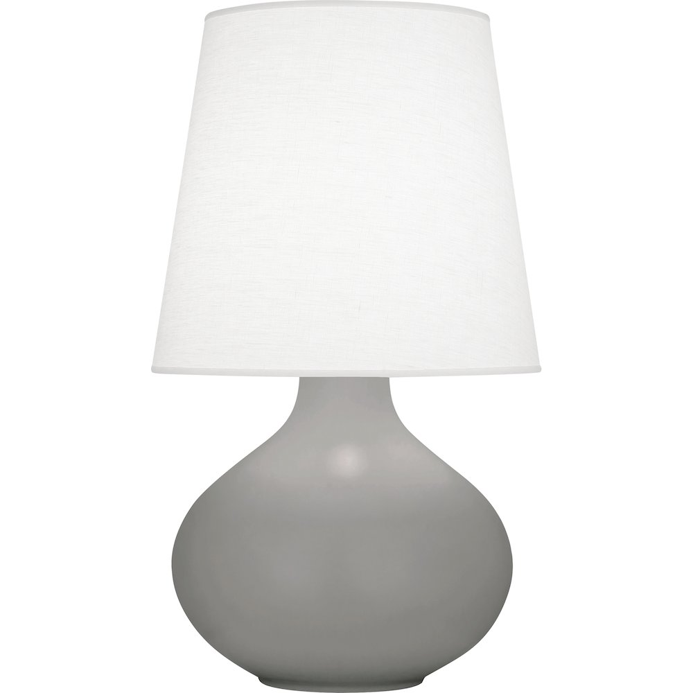 Matte Smokey Taupe June Table Lamp in Matte Smoky Taupe Glazed Ceramic Color. Picture 1