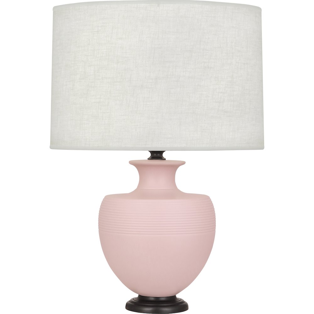 Matte Woodrose Michael Berman Atlas Table Lamp. Picture 1