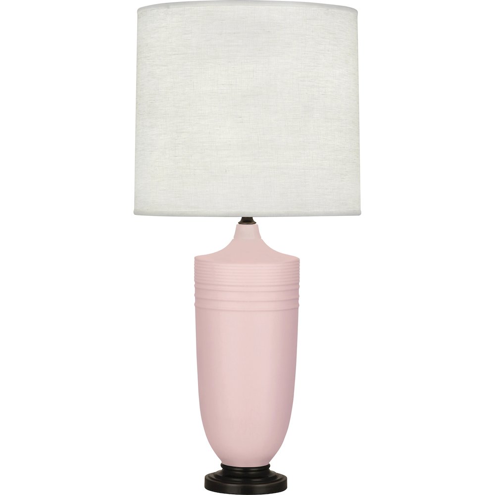 Matte Woodrose Michael Berman Hadrian Table Lamp. Picture 1