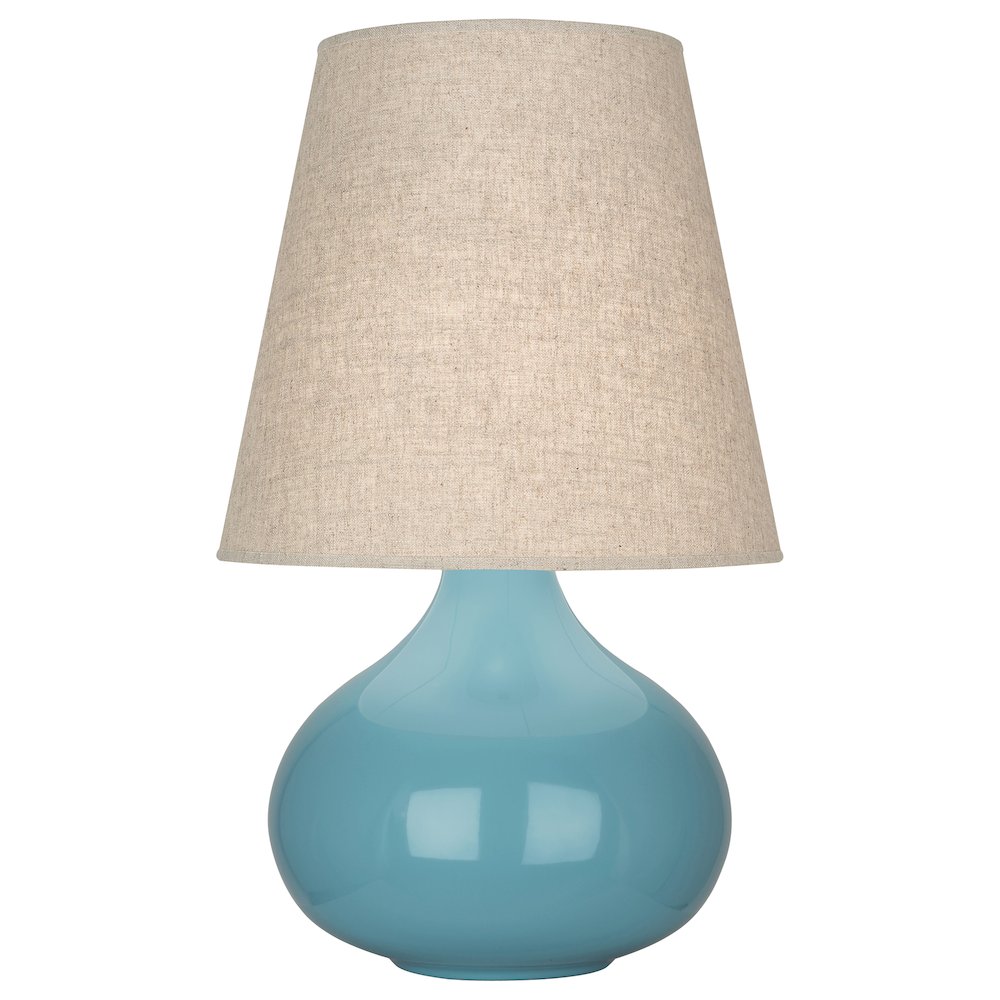 Steel Blue June Accent Lamp in Steel Blue Glazed Ceramic Color. Picture 1