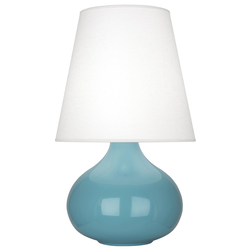 Steel Blue June Accent Lamp in Steel Blue Glazed Ceramic Color. Picture 1