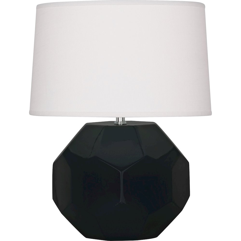 Obsidian Franklin Accent Lamp in Obsidian Glazed Ceramic Color. Picture 1