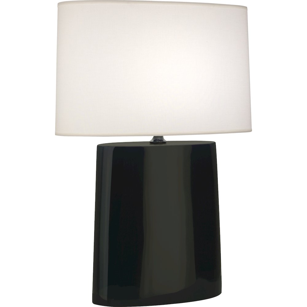 Obsidian Victor Table Lamp in Obsidian Glazed Ceramic Color. Picture 1