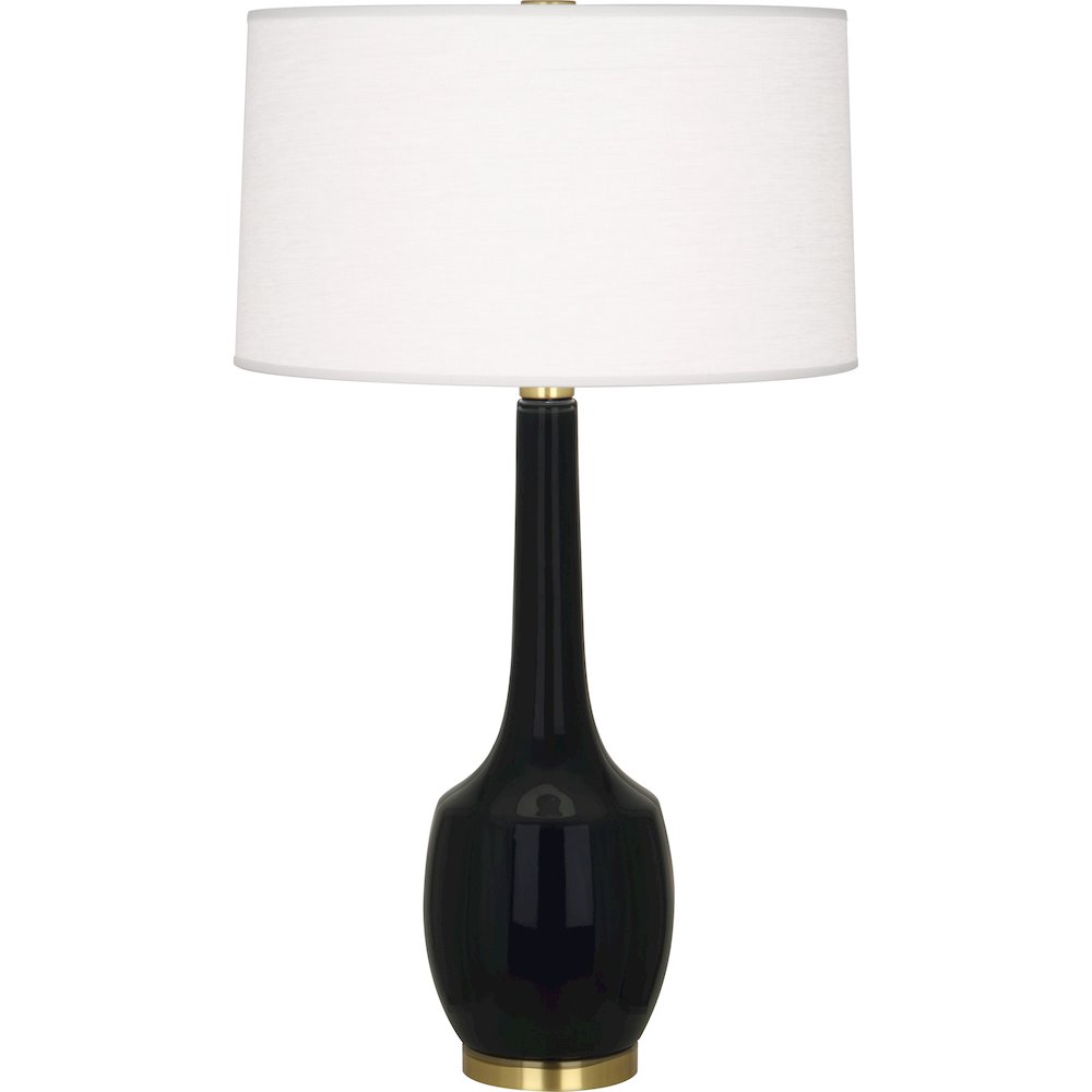 Obsidian Delilah Table Lamp in Obsidian Glazed Ceramic Color. Picture 1