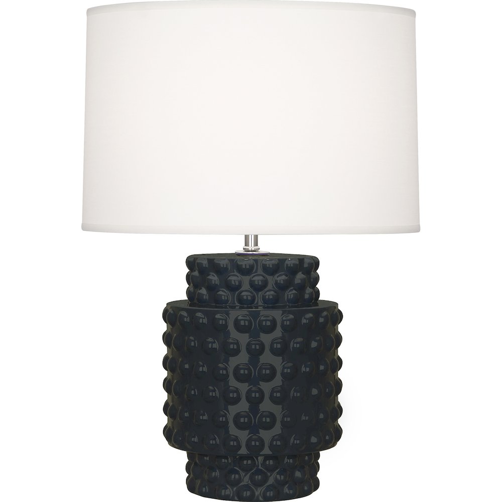 Obsidian Dolly Accent Lamp in Obsidian Glazed Textured Ceramic Color. Picture 1