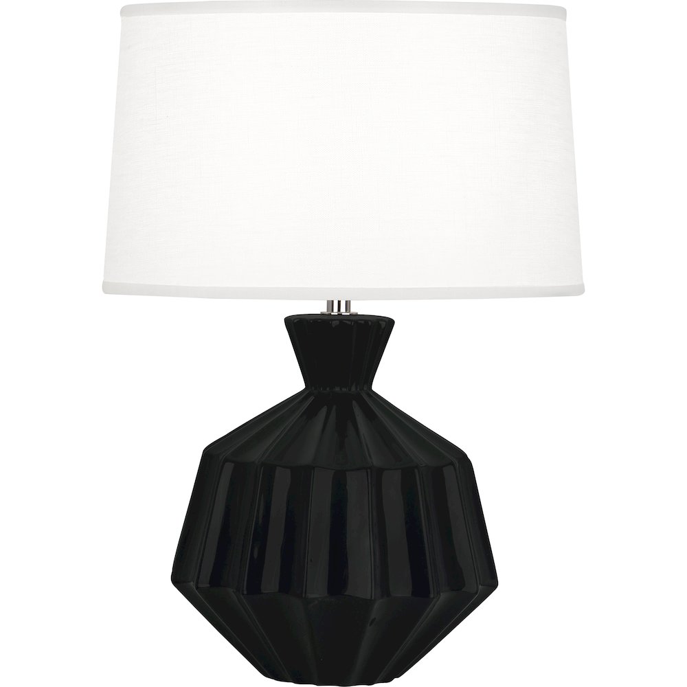 Obsidian Orion Accent Lamp in Obsidian Glazed Ceramic Color. Picture 1