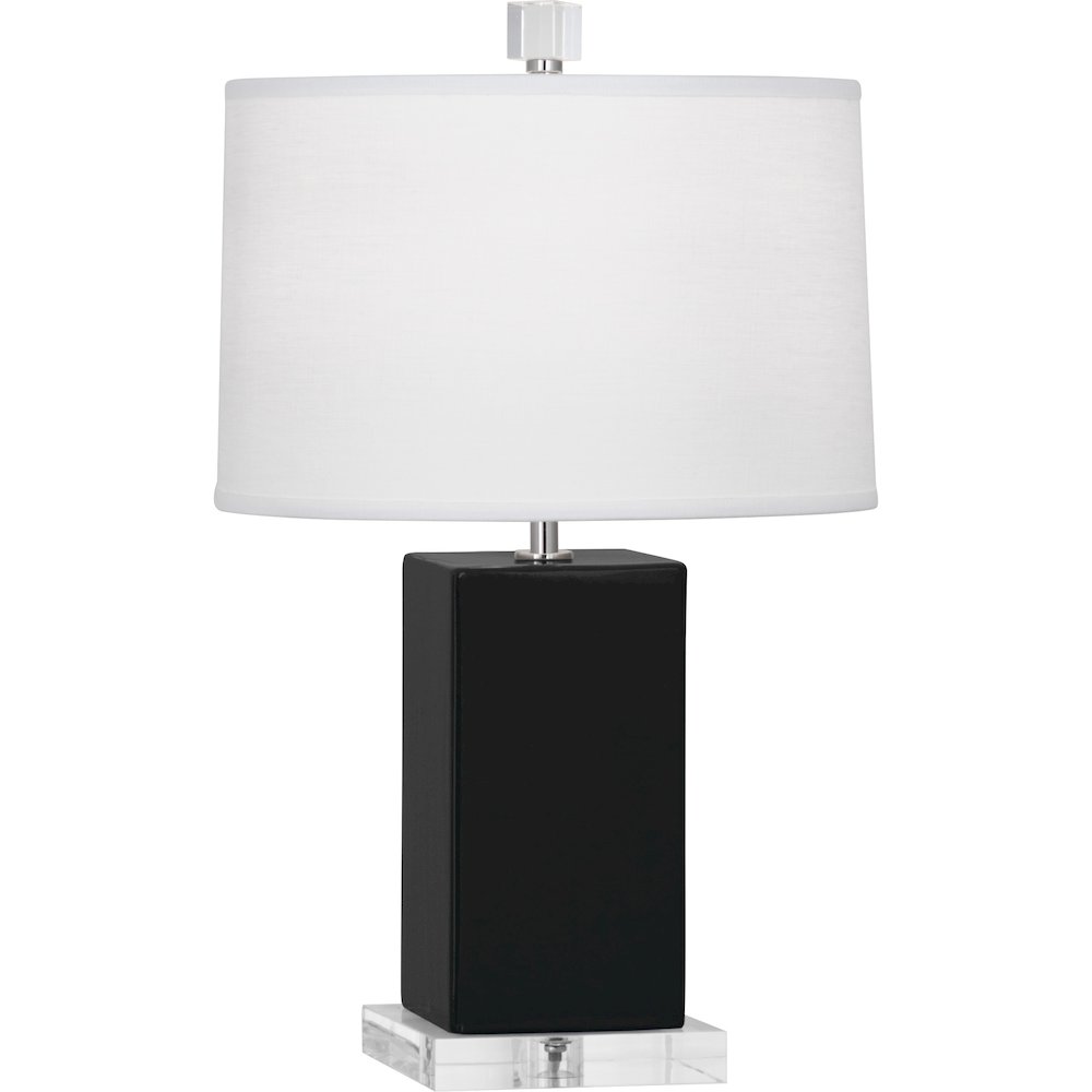 Obsidian Harvey Accent Lamp in Obsidian Glazed Ceramic Color. Picture 1