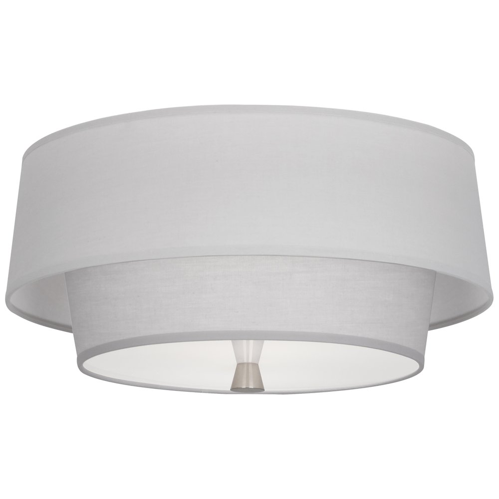 Decker Flushmount in Polished Nickel Color. Picture 1