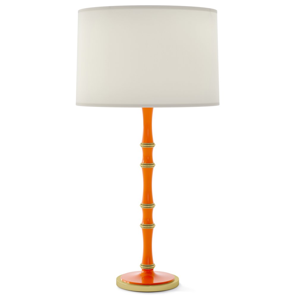 Kane Table Lamp in Pumpkin Color. Picture 1