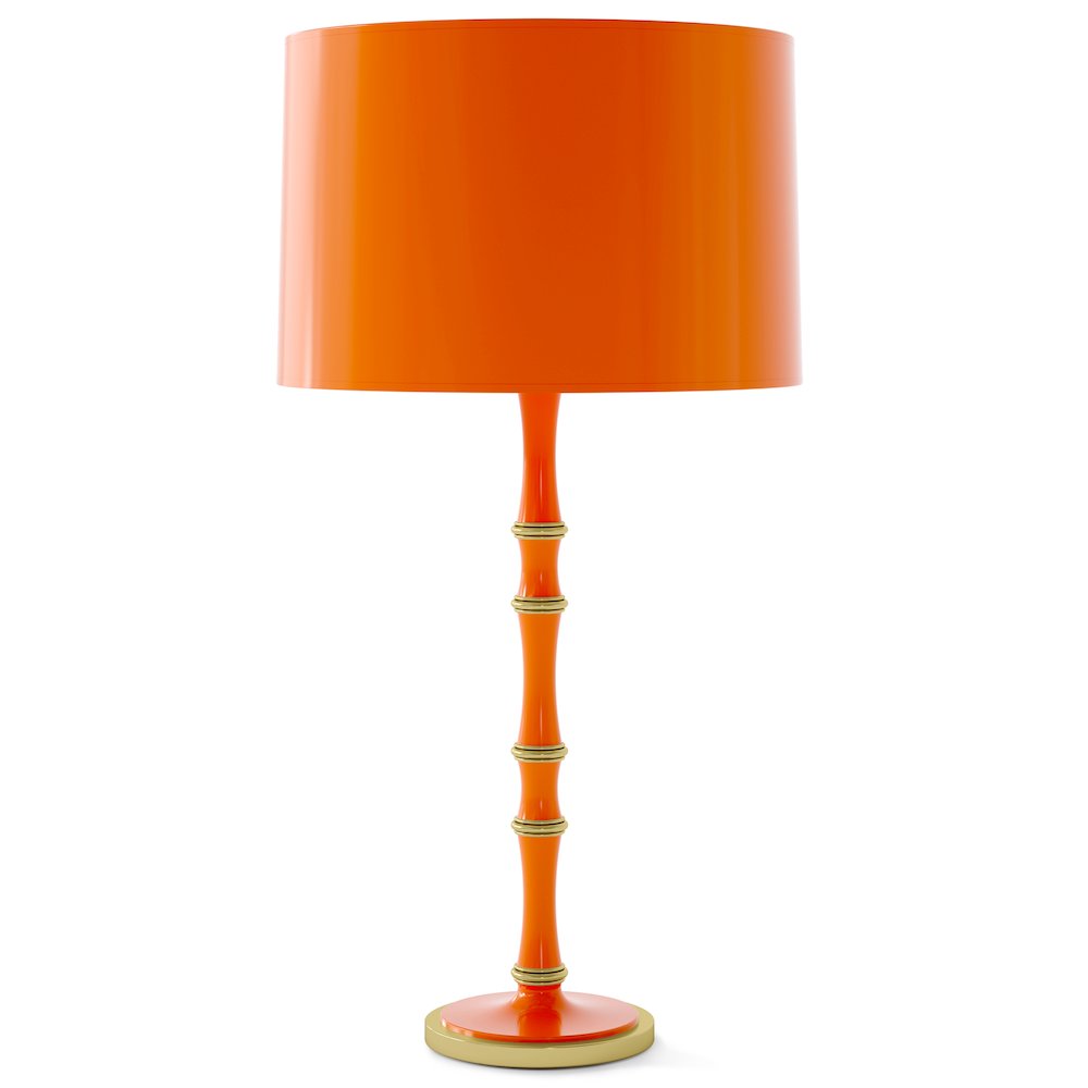 Kane Table Lamp in Pumpkin Color. Picture 1